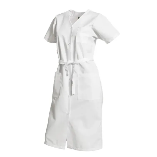 Camice da Lavoro Molinel Josy JOSYBFCOTMCBLA Multitasche Pulizie Sanitario 100% Cotone Donna Maniche Corte