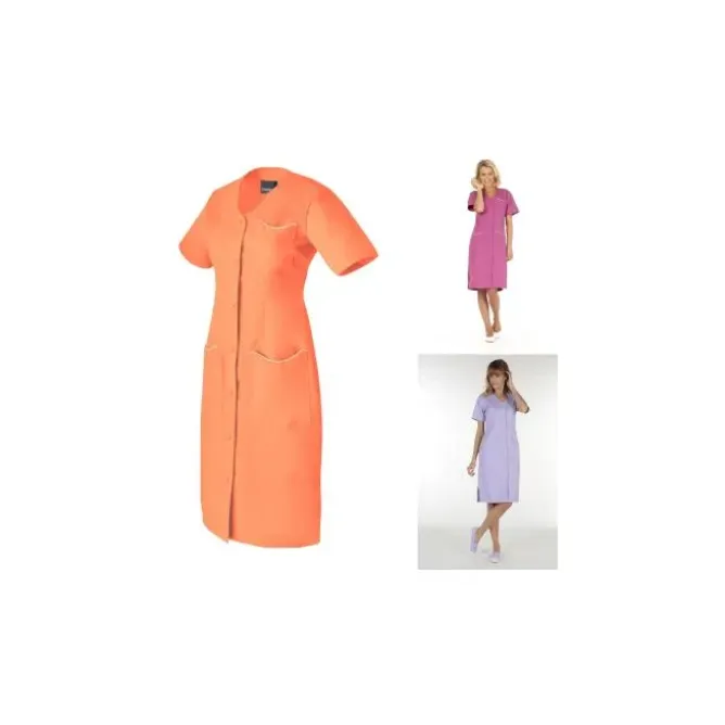 Camice da Lavoro Molinel Laurene LAURENEMCOR/B Multitasche Pulizie Donna Maniche Corte