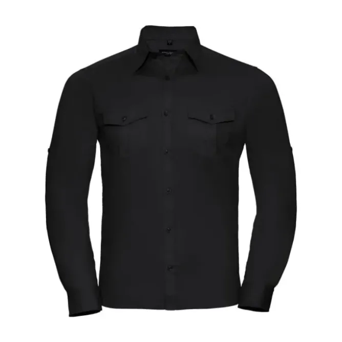 Camicia Da Lavoro a Maniche Lunghe Arrotolata Russell - JE918M