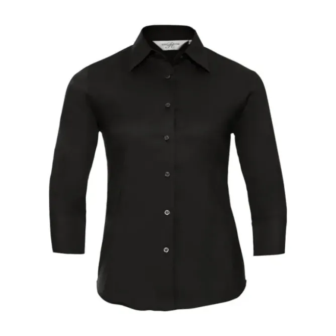 Camicia Da Lavoro con Maniche 3/4 Easy Care da Donna Russell - JE946F