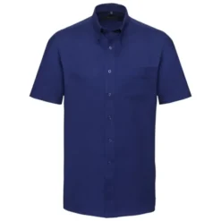 Camicia Da Lavoro Oxford Easy Care a Maniche Corte Russell - JE933M