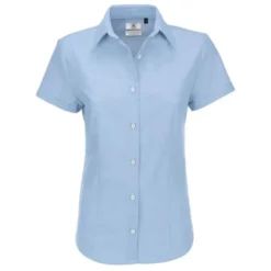Camicia Da Lavoro Oxford Manica Corta da Donna B&C Collection - BCSWO04