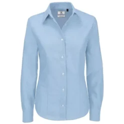 Camicia Da Lavoro Oxford Manica Lunga da Donna B&C Collection - BCSWO03