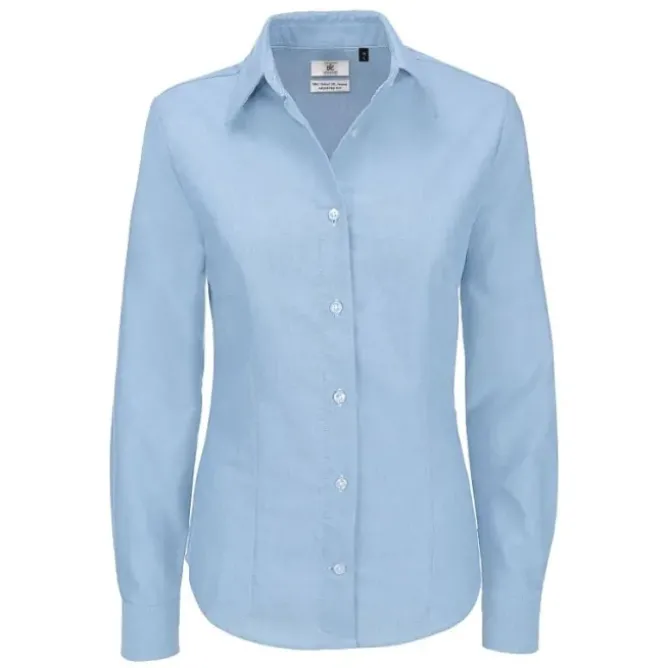 Camicia Da Lavoro Oxford Manica Lunga da Donna B&C Collection - BCSWO03