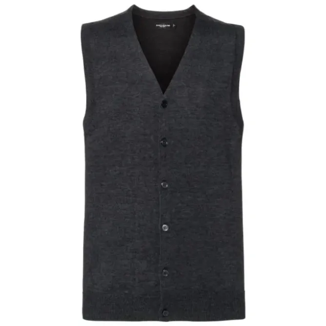 Cardigan Da Lavoro senza Maniche con Scollo a V Russell - JE719M