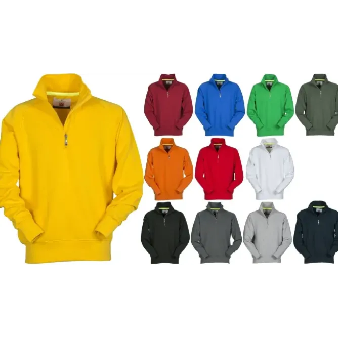 Felpa da lavoro Mezza Zip Manica e Cuciture Rinforzate Miami+ Donna - Payper MIAMI LADY+