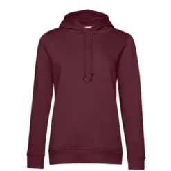 Felpa Da Lavoro Organic Hooded con Cappuccio da Donna B&C Collection - BCWW34B