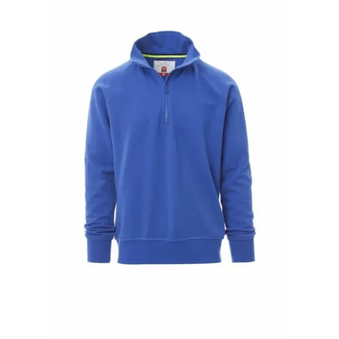 Felpa Uomo Mezza Zip Garzata Austin - Payper AY 7528