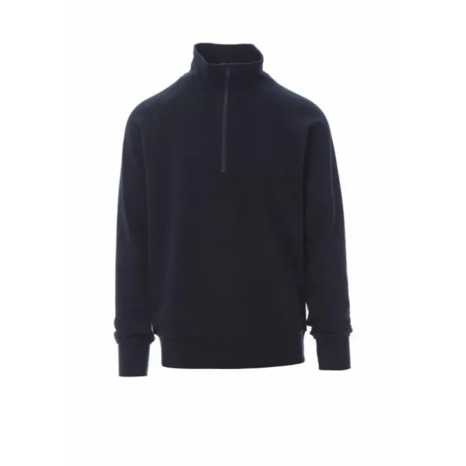 Felpa Uomo Mezza Zip Garzata Austin - Payper AY 7528