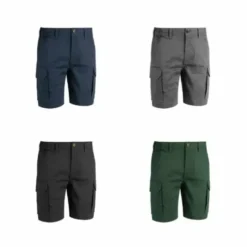 Fuori tutto - Bermuda da Lavoro Multitasche Stretch Sottozero Short Ventura E0265 Taglia 3XL Colore Blu Navy