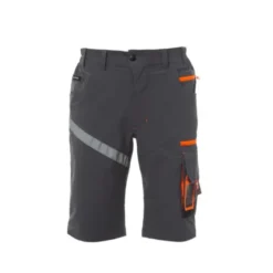 Fuori tutto - Bermuda Unisex da Lavoro Multitasche Stretch Payper Next 4W Shorts AY 7316 colore antracite nero taglia 52