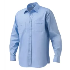 Fuori tutto - Camicia da Lavoro Manica Lunga King Siggi 100% Cotone Taglia M Colore Bluette