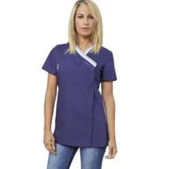 Fuori tutto - Casacca da donna con zip a maniche corte Ileana Horeca Siggi - 28CS1423/00-0001 taglia M colore bordeaux