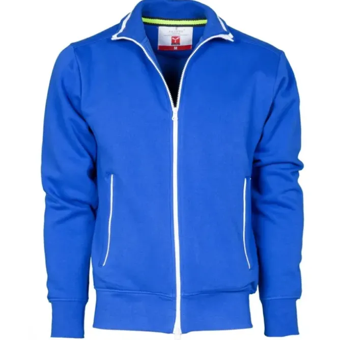 Fuori tutto -Felpa Zip Intera Sydney - Payper AY 7530 taglia L grigio melange/blu navy