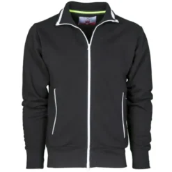 Fuori tutto -Felpa Zip Intera Sydney - Payper AY 7530 taglia L grigio melange/blu navy