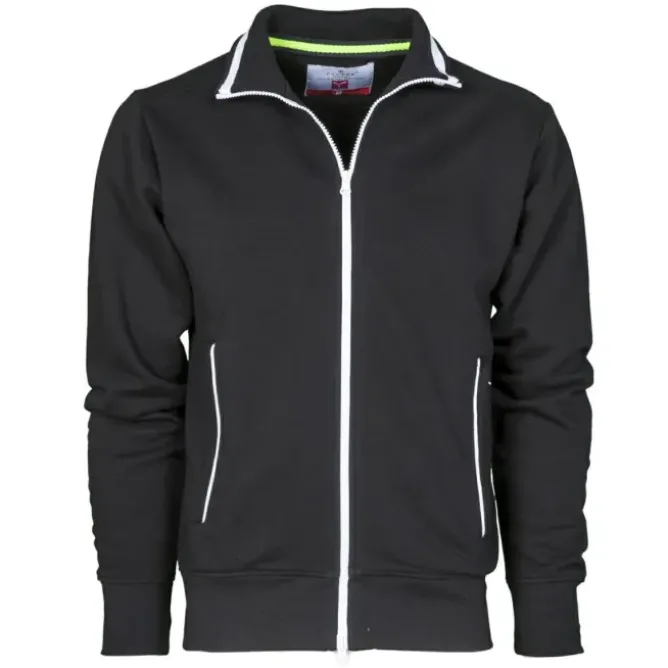 Fuori tutto -Felpa Zip Intera Sydney - Payper AY 7530 taglia L grigio melange/blu navy