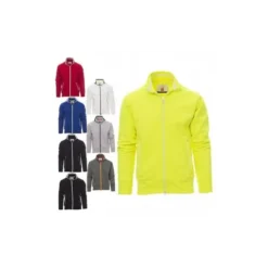 Fuori tutto -Felpa Zip Intera Sydney - Payper AY 7530 taglia L grigio melange/blu navy