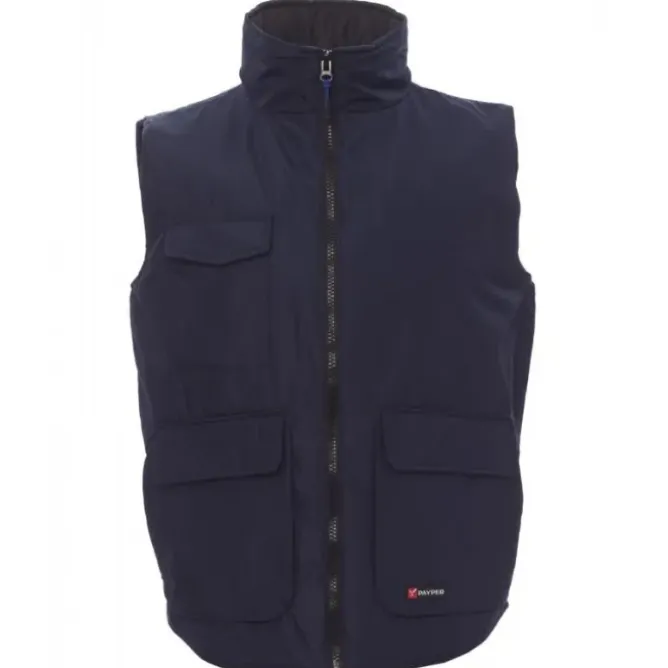 Fuori tutto -Gilet da Lavoro Multitasche con Interno Imbottito Wanted - Payper AY 7140 taglia L blu navy/blu royal