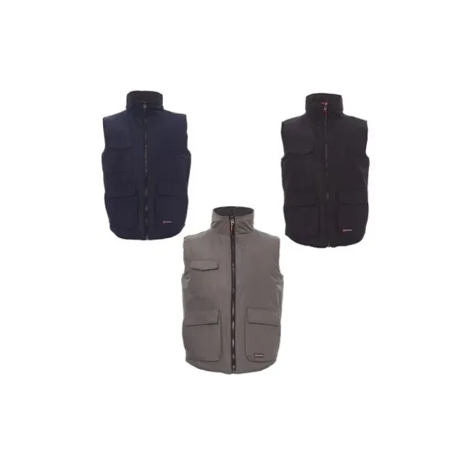 Fuori tutto -Gilet da Lavoro Multitasche con Interno Imbottito Wanted - Payper AY 7140 taglia L blu navy/blu royal