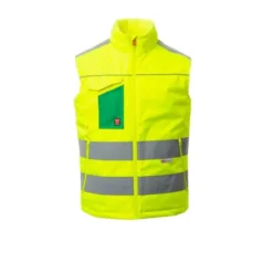 Fuori Tutto - Gilet Imbottito Unisex da lavoro Alta Visibilità Multitasche Payper Task AY 7272 giallo fluo/verde taglia XL