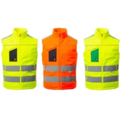 Fuori Tutto - Gilet Imbottito Unisex da lavoro Alta Visibilità Multitasche Payper Task AY 7272 giallo fluo/verde taglia XL