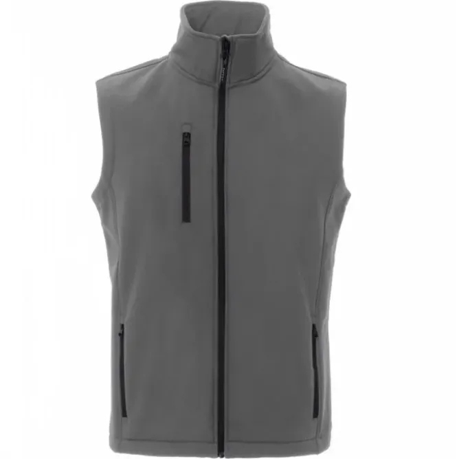 Fuori tutto - Gilet Softshell Multitasche Ergonomico a Due Strati Glasgow - Payper AY 7226 taglia L nero