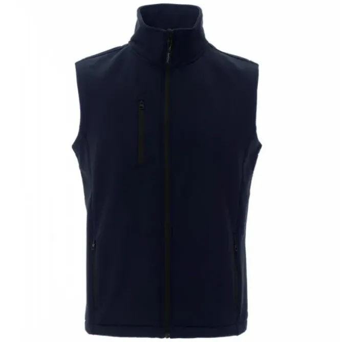 Fuori tutto - Gilet Softshell Multitasche Ergonomico a Due Strati Glasgow - Payper AY 7226 taglia L nero