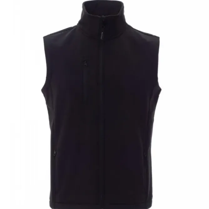 Fuori tutto - Gilet Softshell Multitasche Ergonomico a Due Strati Glasgow - Payper AY 7226 taglia L nero