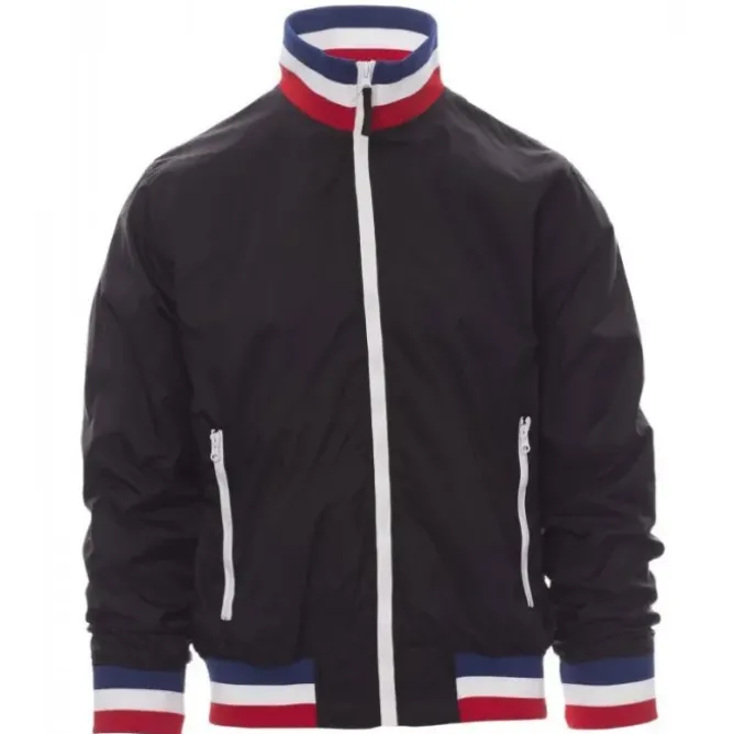 Fuori tutto -Giubbino con Interno Foderato e Colletto ITALIA Nazione United - Payper AY 7265 taglia M blu navy/italia