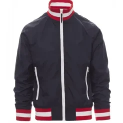 Fuori tutto -Giubbino con Interno Foderato e Colletto ITALIA Nazione United - Payper AY 7265 taglia M blu navy/italia