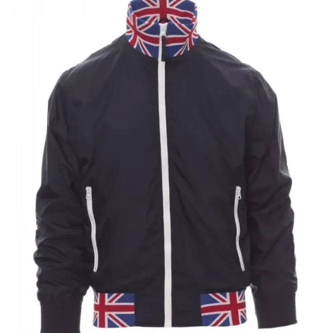 Fuori tutto -Giubbino con Interno Foderato e Colletto ITALIA Nazione United - Payper AY 7265 taglia M blu navy/italia