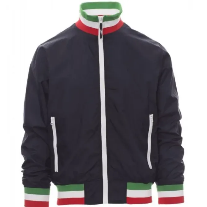 Fuori tutto -Giubbino con Interno Foderato e Colletto ITALIA Nazione United - Payper AY 7265 taglia M blu navy/italia