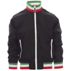 Fuori tutto -Giubbino con Interno Foderato e Colletto ITALIA Nazione United - Payper AY 7265 taglia M blu navy/italia