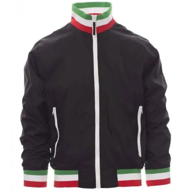 Fuori tutto -Giubbino con Interno Foderato e Colletto ITALIA Nazione United - Payper AY 7265 taglia M blu navy/italia