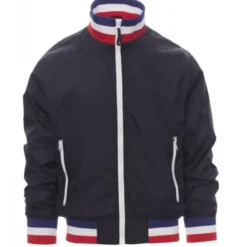 Fuori tutto -Giubbino con Interno Foderato e Colletto ITALIA Nazione United - Payper AY 7265 taglia M blu navy/italia