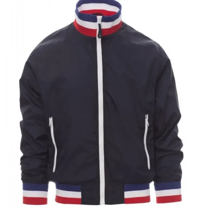 Fuori tutto -Giubbino con Interno Foderato e Colletto ITALIA Nazione United - Payper AY 7265 taglia M blu navy/italia
