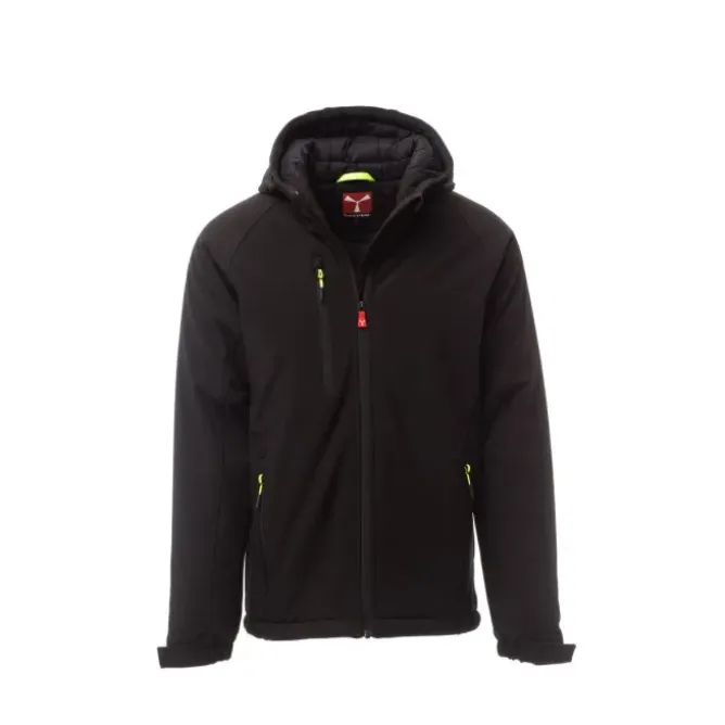 Fuori Tutto - Giubbotto da Lavoro Softshell Stretch Multitasche Payper Gale Pad AY 7224 smoke/nero taglia M