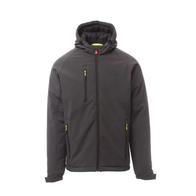 Fuori Tutto - Giubbotto da Lavoro Softshell Stretch Multitasche Payper Gale Pad AY 7224 smoke/nero taglia M