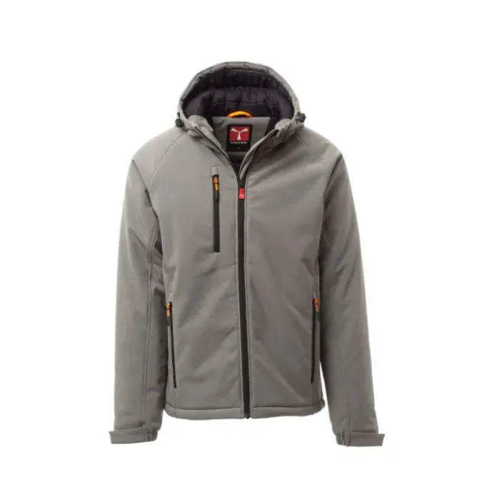 Fuori Tutto - Giubbotto da Lavoro Softshell Stretch Multitasche Payper Gale Pad AY 7224 smoke/nero taglia M