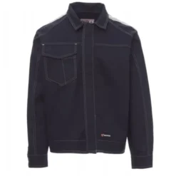 Fuori tutto -Giubbotto modello Jeans con Dettagli Riflettenti Safe - Payper taglia 4XL blu navy
