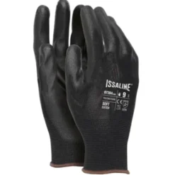 Fuori-Tutto 12 Paia - Guanti da lavoro in Poliuretano Spalmato PU - Issa Line 07284 colore nero Taglia 11
