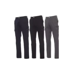 Fuori tutto - Pantalone Da Lavoro Multitasche 100% Cotone Twill Forest Winter- Payper AY 7324 Colore Grigio Taglia L