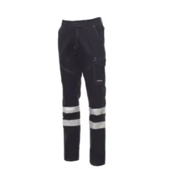 Fuori tutto - Pantalone Unisex da lavoro 100% Cotone Multitasche Payper Worker Winter Reflex AY 7307 taglia XL blu navy