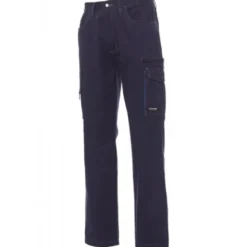 Fuori tutto-Pantaloni da lavoro Multitasche in Cotone con Triple Ciciture Texas - Payper AY 7338 taglia L blu navy/blu royal