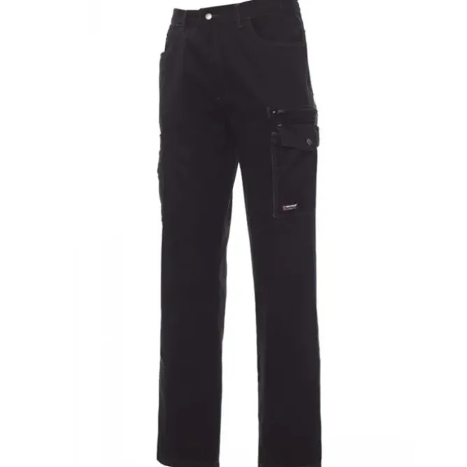 Fuori tutto-Pantaloni da lavoro Multitasche in Cotone con Triple Ciciture Texas - Payper AY 7338 taglia L blu navy/blu royal