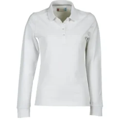 Fuori tutto - Polo a Manica Lunga Florence Donna con Cuciture Stretch in 100% Cotone - Payper AY 7516 taglia XL bianco