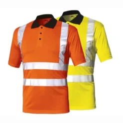 Fuori-tutto - Polo Basic Alta Visibilità ISSA LINE - 08184 taglia M Colore Giallo fluo