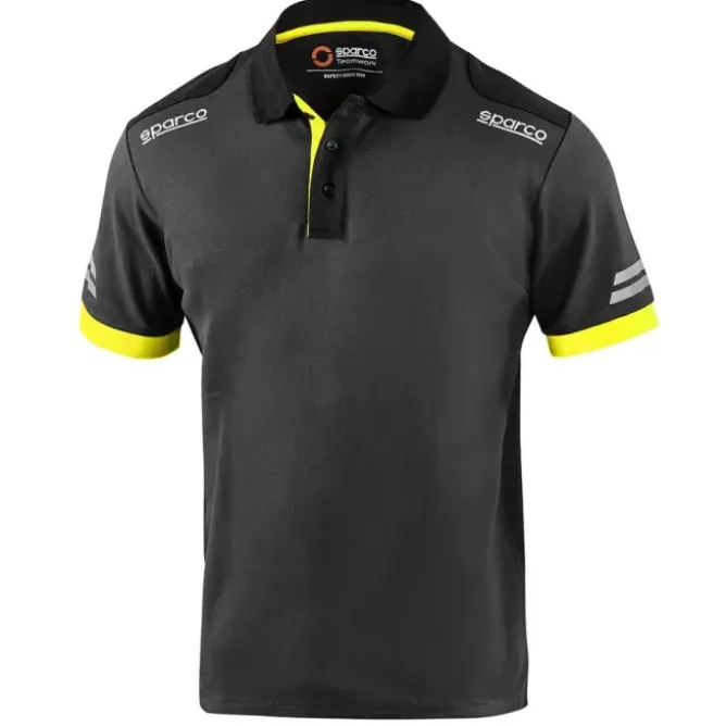 Fuori tutto- Polo da lavoro Sparco Tech 02415 taglia XL nero azzurro