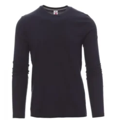 Fuori Tutto - T-shirt Girocollo a Manica Lunga in Cotone Pineta - Payper AY 7500 grigio smoke taglia M