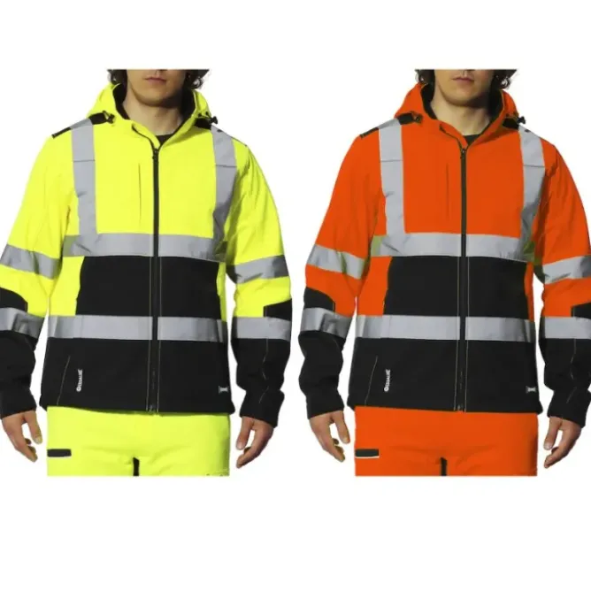 Giacca da lavoro Alta visibilità Softshell Multitasche Impermeabile Lavoris Issa Line 04525